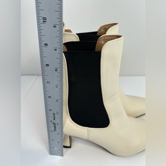 Sam Edelman Lani Women's Boots White cream black 7.5 - Picture 7 of 11